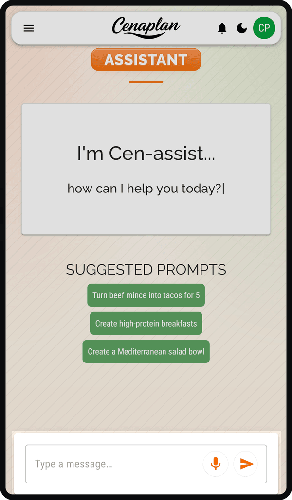 Quick recipe generation